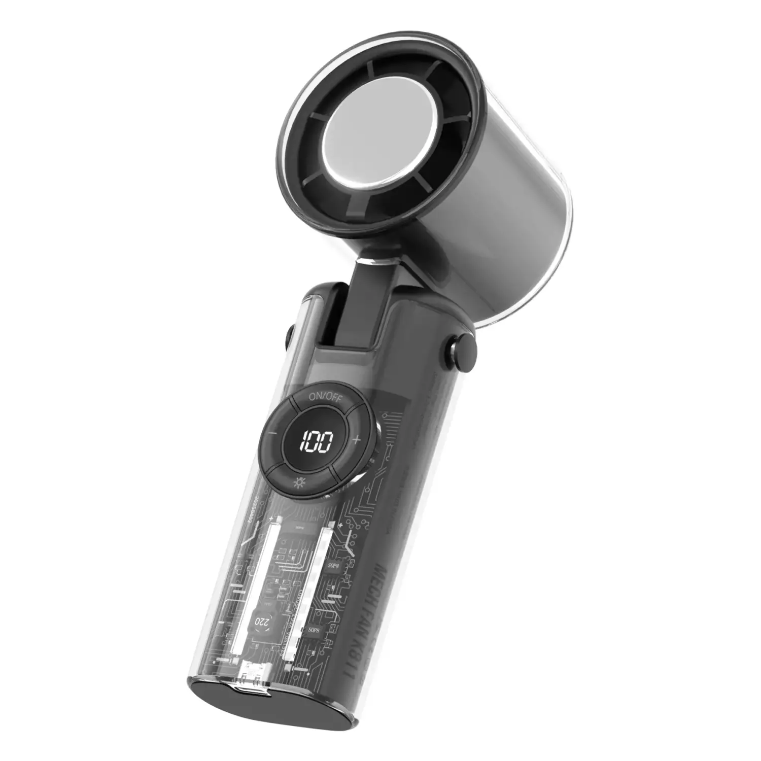Blink Mech High speed folding handheld fan(Model;K811)-Black