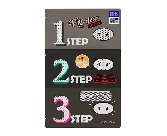 Holika Holika Pig Clear Blackhead 3-Step Kit (Strong)