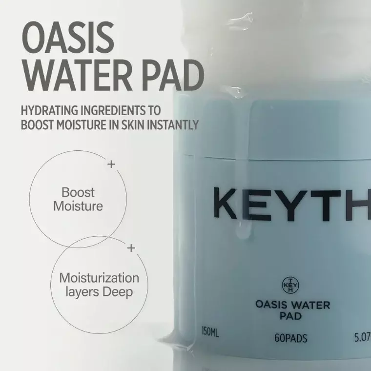 Keyth Trued Oasis Water Pad 60 Pads (150ml)