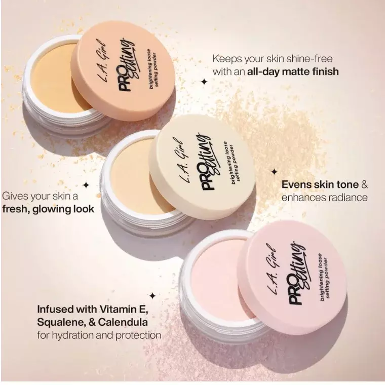 L.A. Girl Pro Setting Brightening Loose Setting Powder Yellow GLP738 (5gm)
