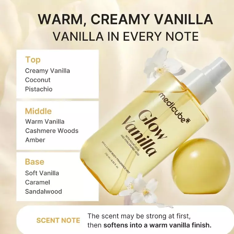 Medicube Glow Vanilla Hair & Body Fragrance Mist (100ml)