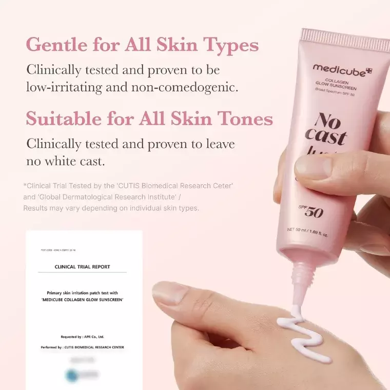 Medicube No Cast Just Glow Collagen Glow Sunscreen SPF50+ (50ml)