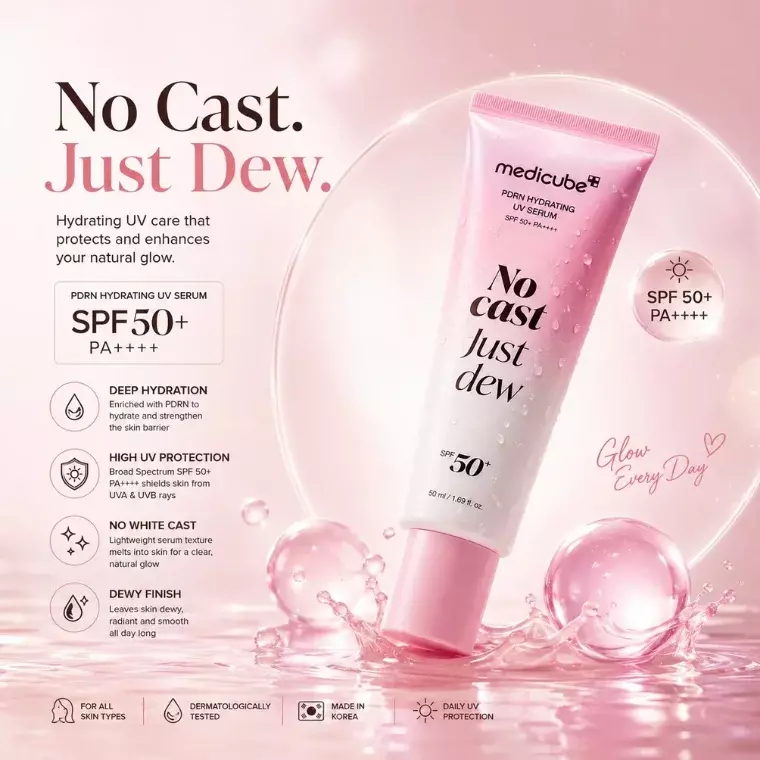 Medicube PDRN Hydrating UV Serum SPF 50 (50ml)