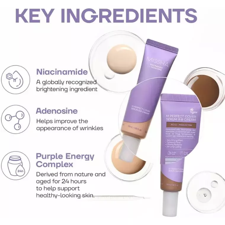 Missha M Perfect Cover Serum BB Cream Pro spf 50++#19 Ivory (20ml)