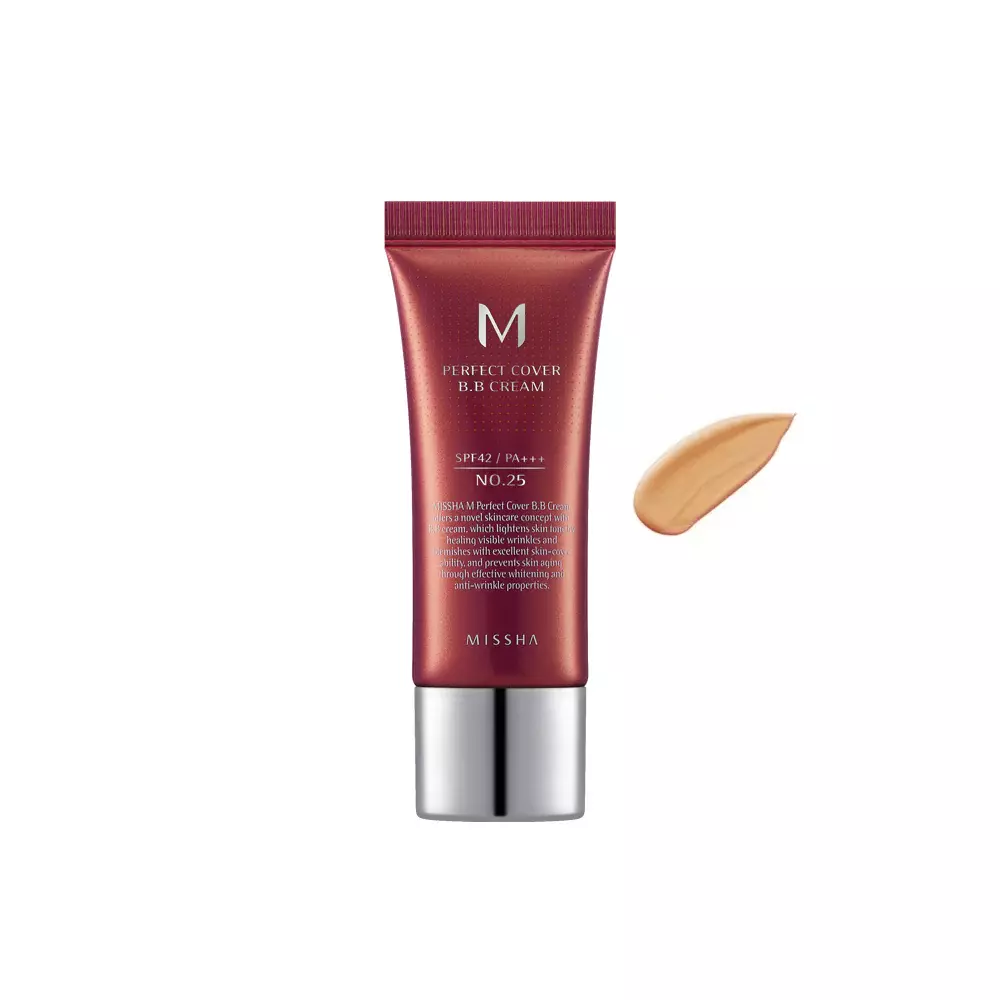 Missha M Perfect Cover BB Cream SPF42 PA+++ #25 Warm Beige (20ml)