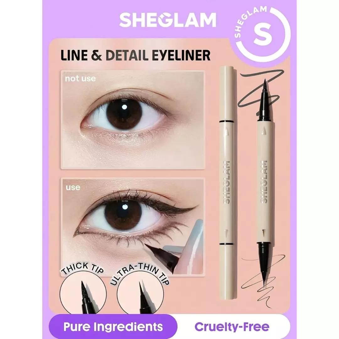 Sheglam Multi-Tasker Line & Detail Eyeliner Pen - Black