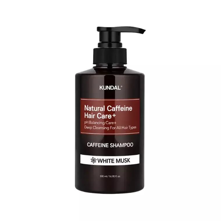 Kundal Natural Hair Care Caffeine Shampoo White Musk (500ml)