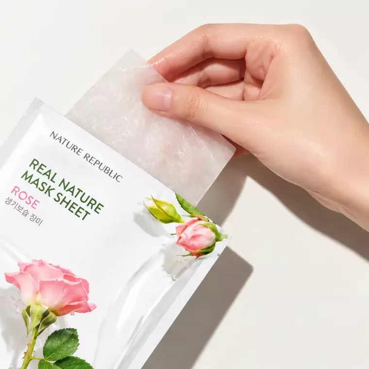 Nature Republic Real Nature Mask Sheet #Rose (23ml)