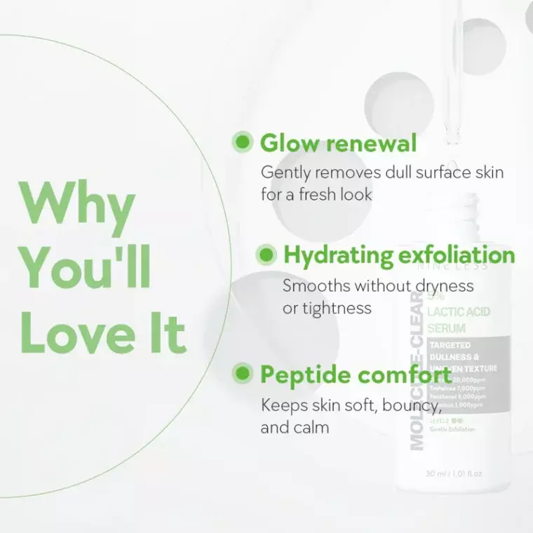 Nineless Molecule Clear 5% Lactic Acid Serum (30ml)