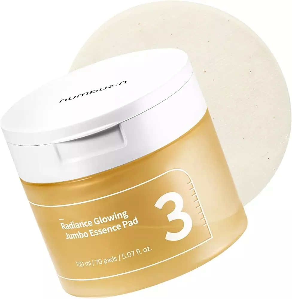 Numbuzin No.3 Radiance Glowing Jumbo Essence Pad (150ml/70 pads)