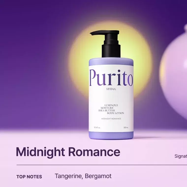 Purito Seoul Luminous Moisture Shea Butter Body Lotion Midnight Romance scent (300ml)