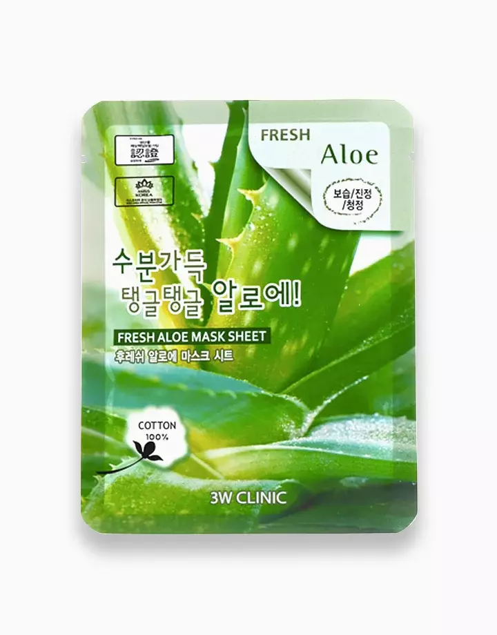 3W Clinic Fresh Aloe Mask Sheet