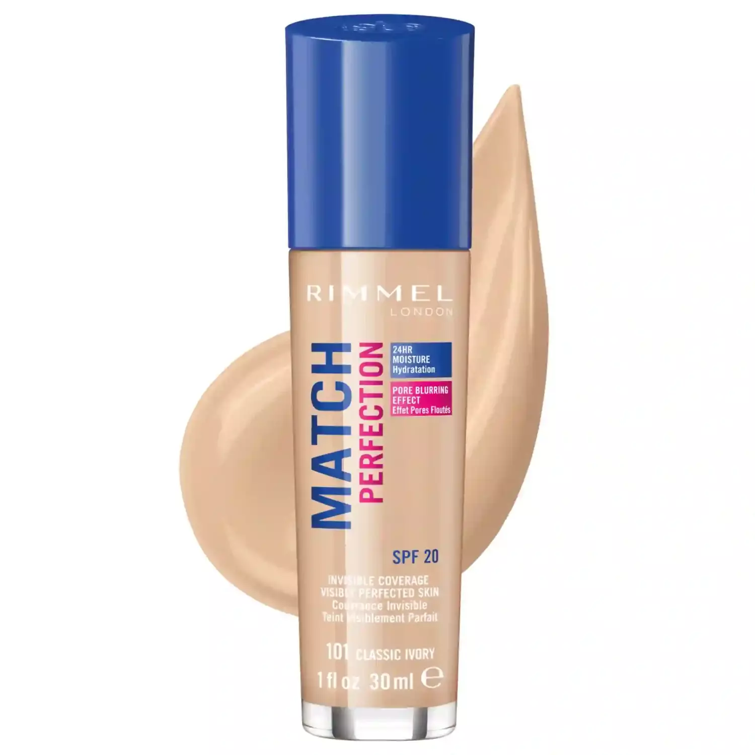 Rimmel London Match Perfection Foundation - CLASSIC IVORY 101 (30ml)
