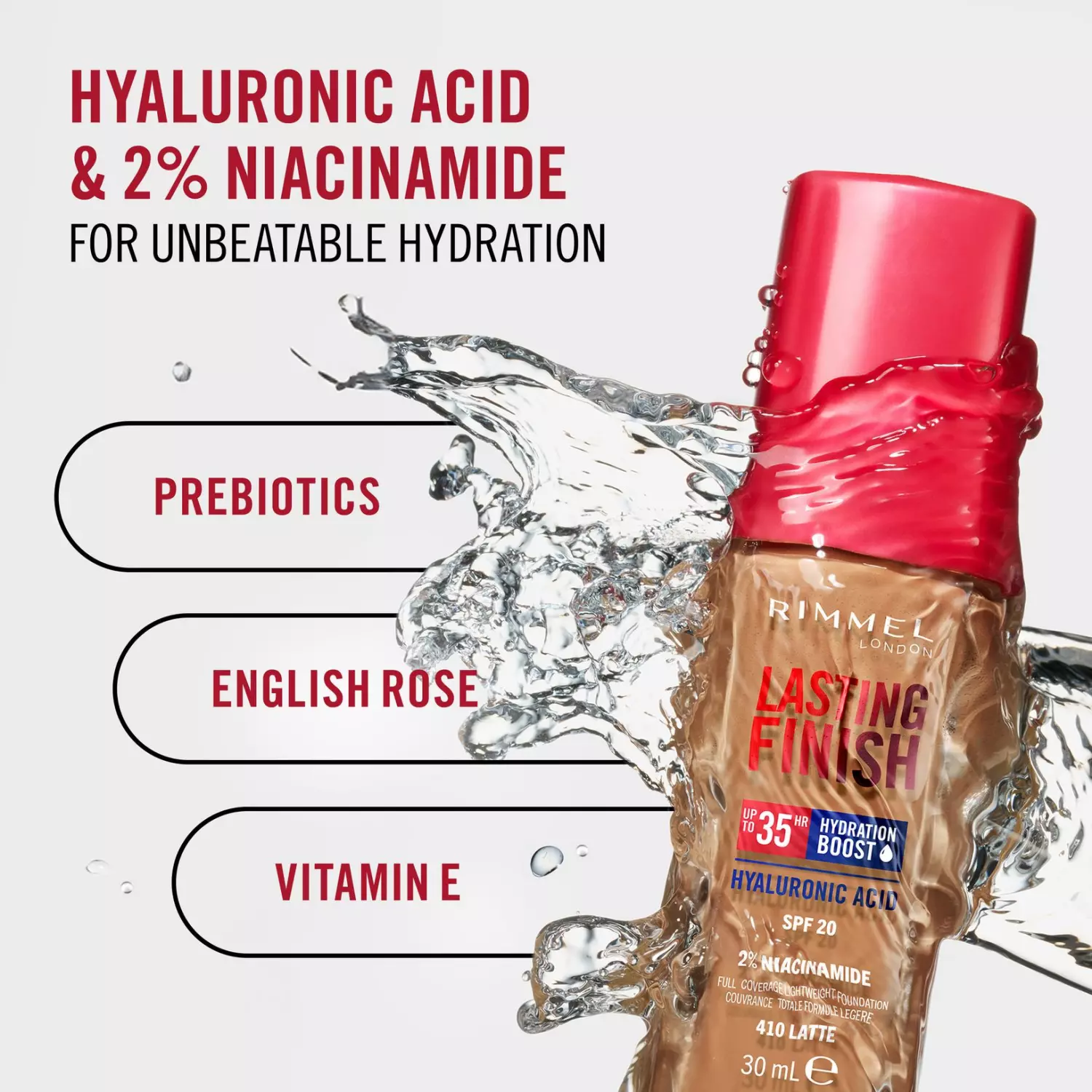 Rimmel London Lasting Finish Hydration Foundation - 160 VANILLA (30ml)