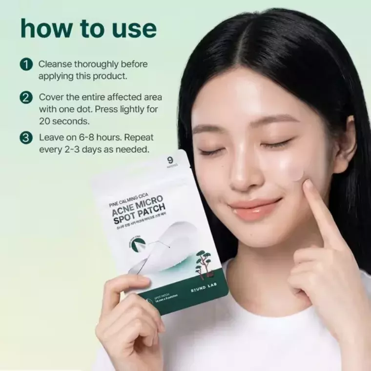 Round Lab Pine Calming Cica Acne Micro Spot Patch (9patches)
