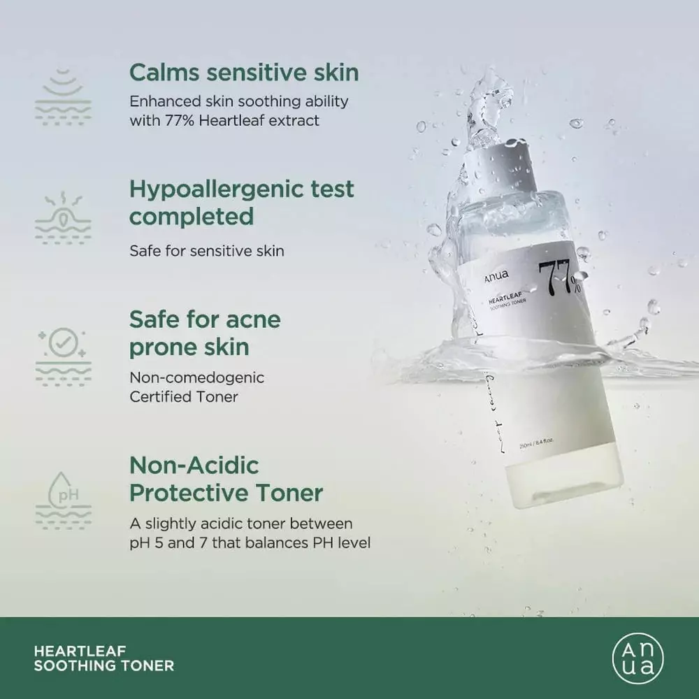 Anua Heartleaf 77%  Soothing Toner (250ml)