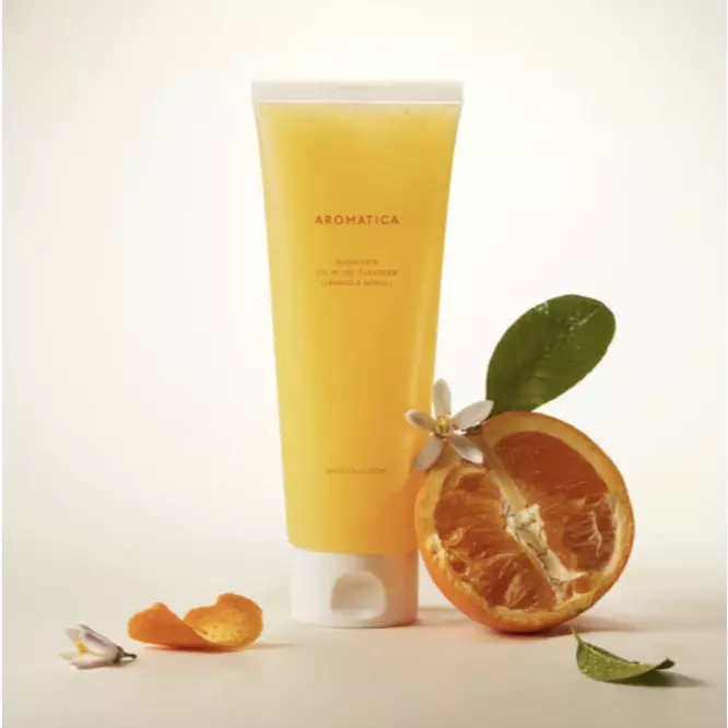 Aromatica Glow Vita In Gel Cleanser Orange & Neroli (150ml)(EXP-09-2026)