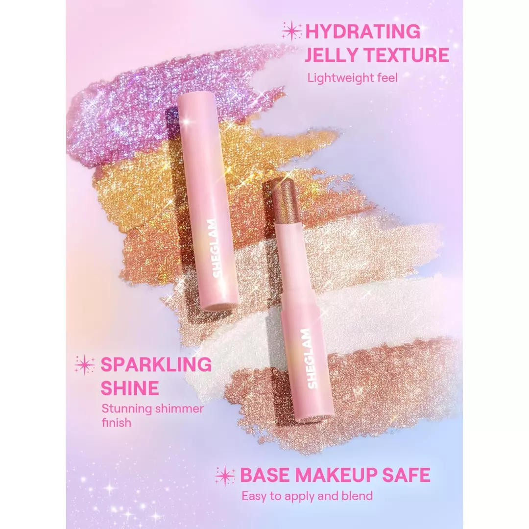 Sheglam Crystal Jelly Glaze Stick - Starlit Silver (3g)