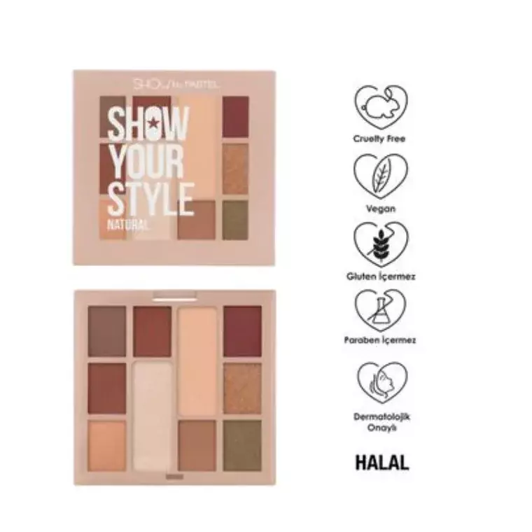 Show By Pastel Show Your Style Eyeshadow Palette #464 Natural (17gm)