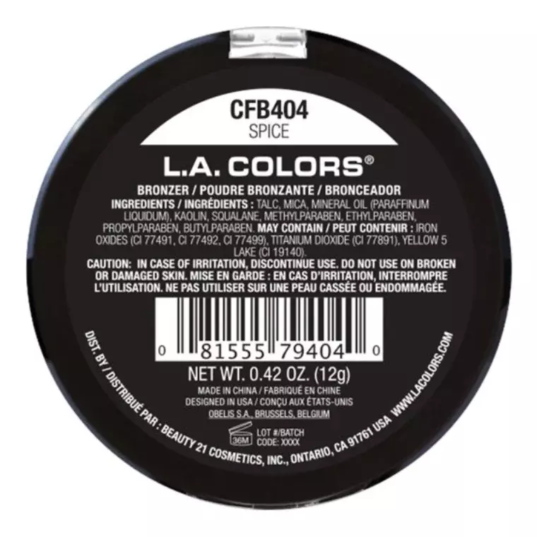 L.a. Colors Bronzer Spice CFB404 (12gm)