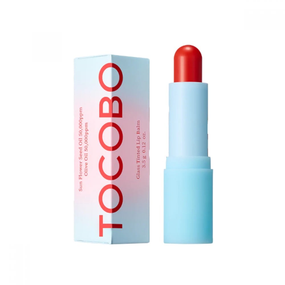 Tocobo Glass Tinted Lip Balm #013 TANGERINE RED