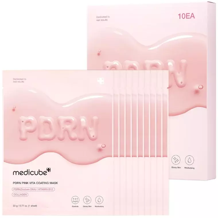 Medicube Salmon DNA Pdrn Pink Vita Coating Sheet Mask (22gm)