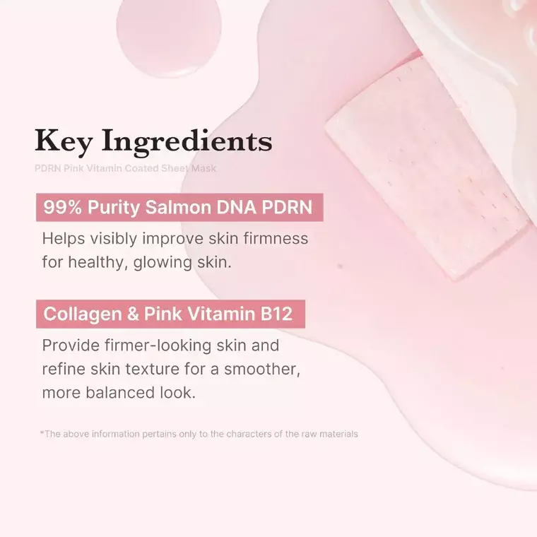 Medicube Salmon DNA Pdrn Pink Vita Coating Sheet Mask (22gm)