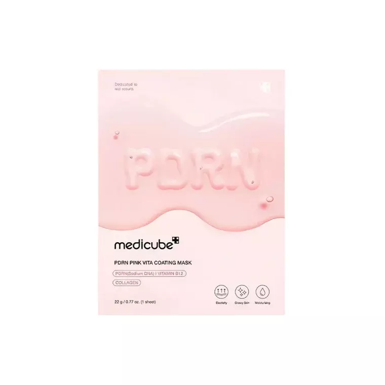 Medicube Salmon DNA Pdrn Pink Vita Coating Sheet Mask (22gm)
