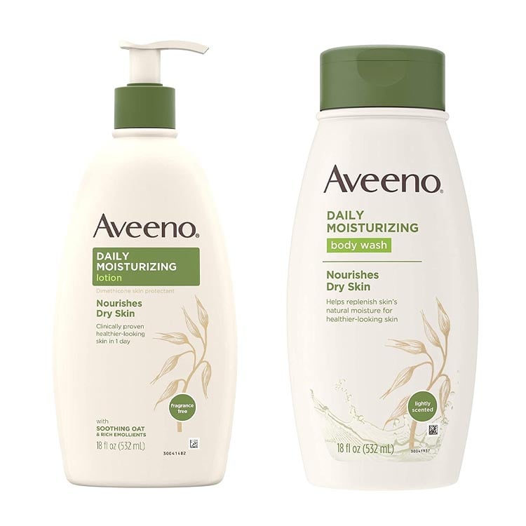 Aveeno Daily Moisturizing Body Wash + Daily Moisturizing Lotion 532ml