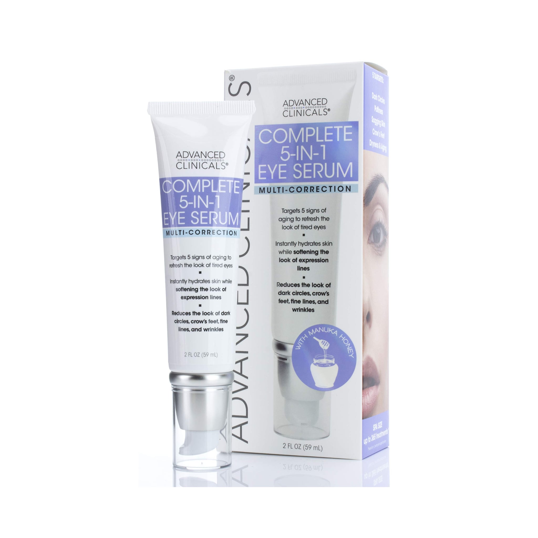 Advanced Clinicals 5-in-1 Multi Correction anti-aging Eye Serum