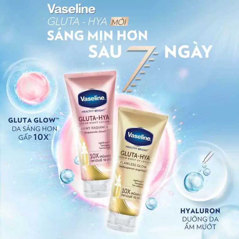 Vaseline Gluta Hya Dewy Radiance Lotion (330ml)