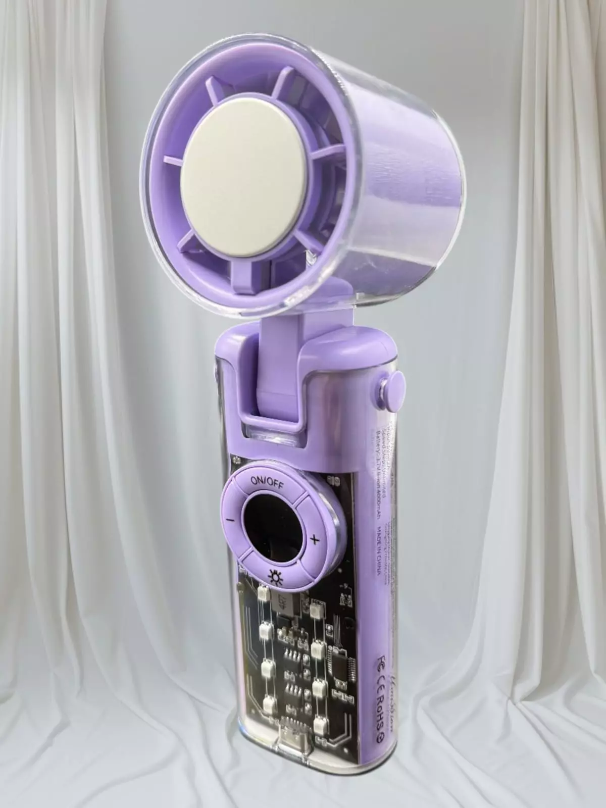 Blink Mech High Speed Folding Handheld Fan (Model;K811) #Purple