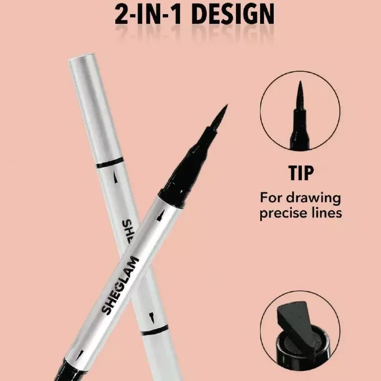 Shegglam Wing It Waterproof Liner Duo #Black (2gm)