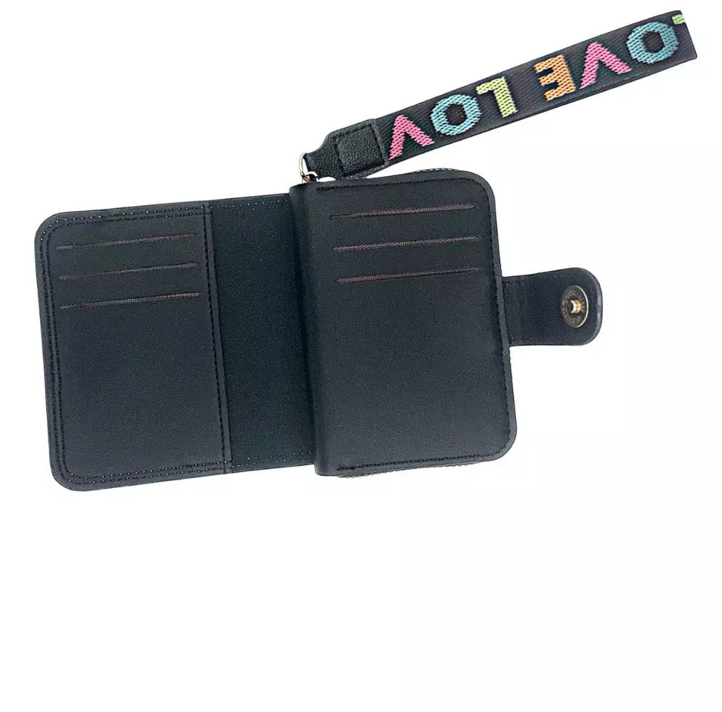 Wink womens cartoon wallet coin purse# 8A Black