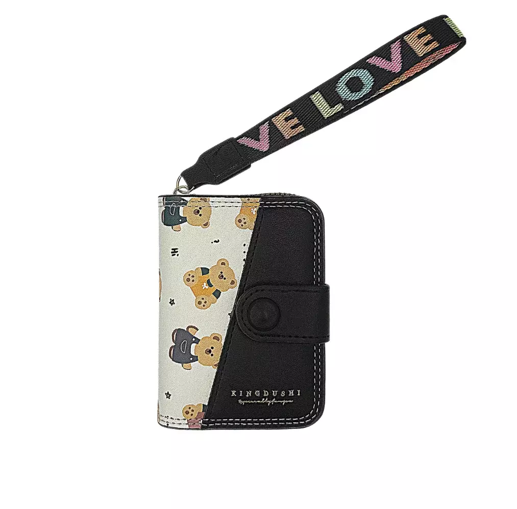 Wink womens cartoon wallet coin purse# 8A Black