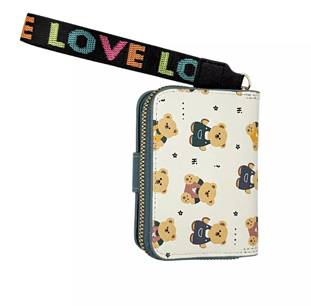 Wink womens cartoon wallet coin purse#8A Blue