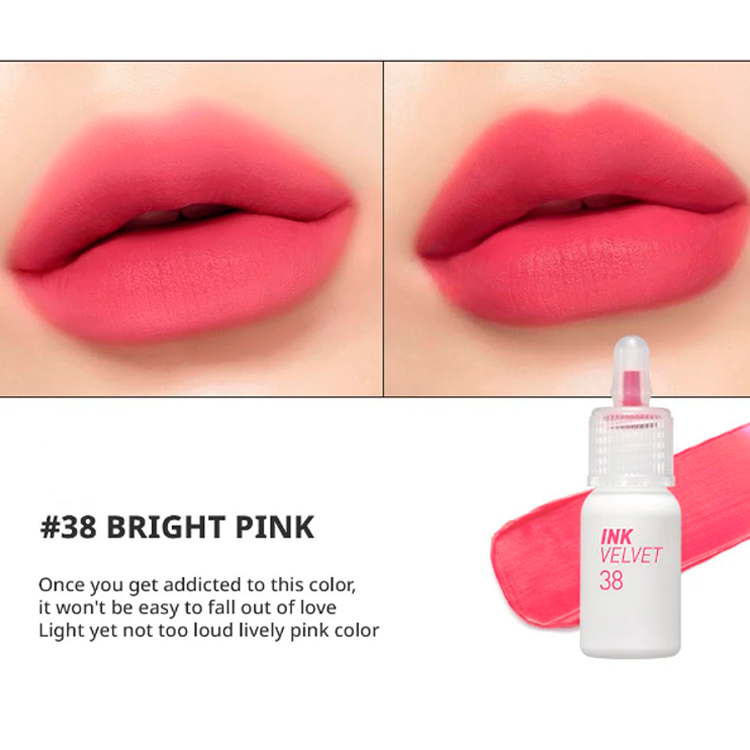 Peripera Ink Velvet Lip Tint #38 BRIGHT PINK (4g)