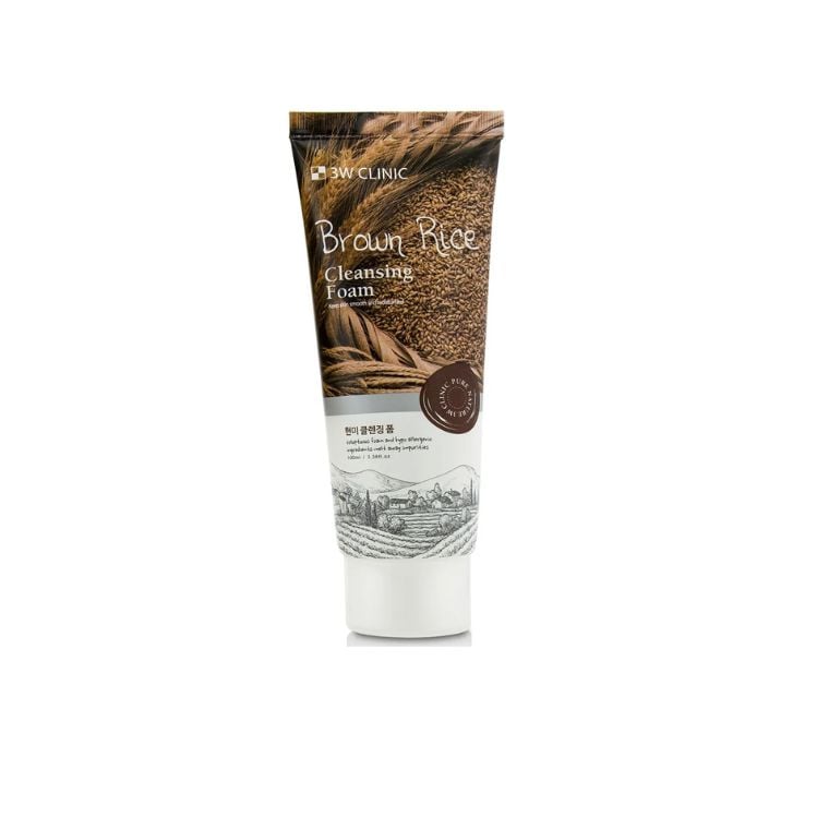 3W Clinic Brown Rice Cleansing Foam