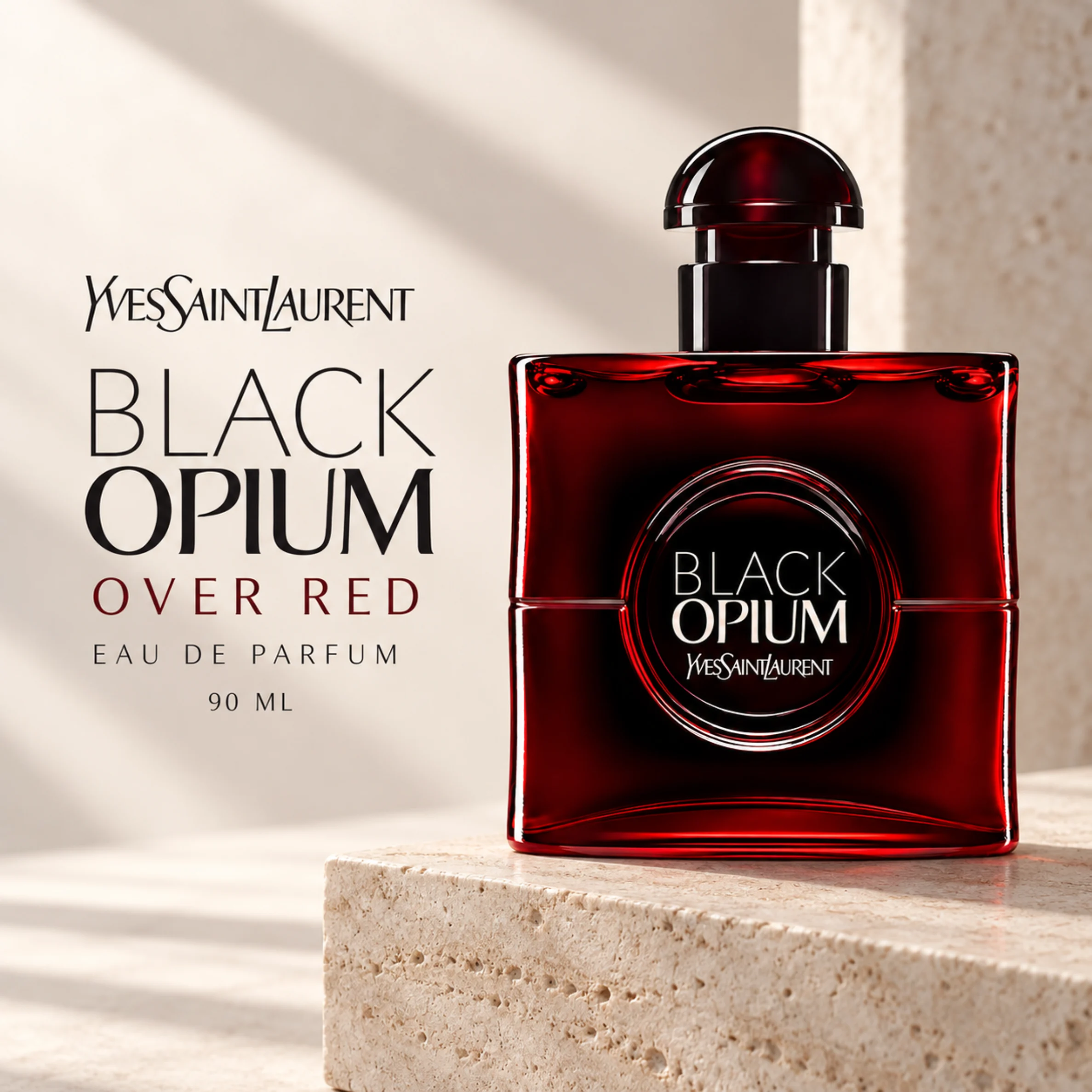 Yves Saint Laurent Black Opium Eau de Parfum Over Red for Women (90ml)